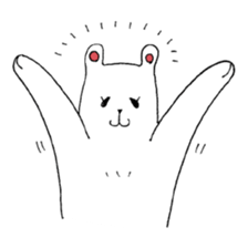 White bear Merry. sticker #14078145