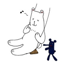 White bear Merry. sticker #14078148