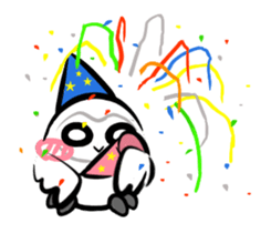 Shiro-kun stickers New Year's holidays sticker #14078207