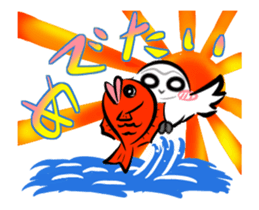 Shiro-kun stickers New Year's holidays sticker #14078221