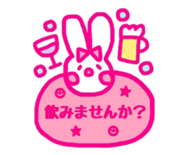 kawaii rabbit keigo sticker #14078730