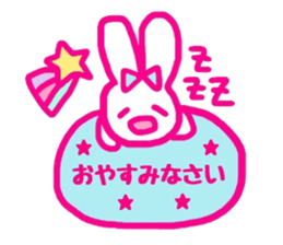 kawaii rabbit keigo sticker #14078733