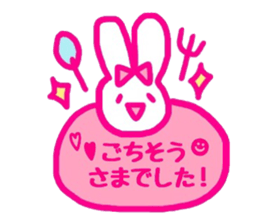 kawaii rabbit keigo sticker #14078742