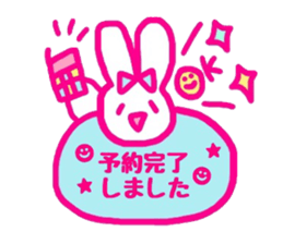 kawaii rabbit keigo sticker #14078743
