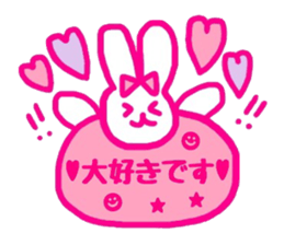 kawaii rabbit keigo sticker #14078750