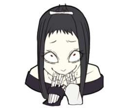 Funny funny face stamp sticker #14078944