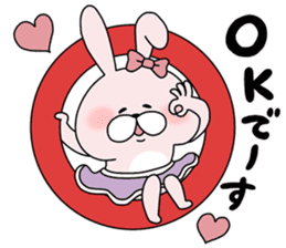 Lover rabbits for girl friend. sticker #14079214