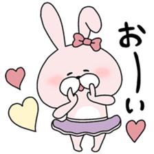 Lover rabbits for girl friend. sticker #14079218