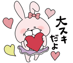 Lover rabbits for girl friend. sticker #14079226