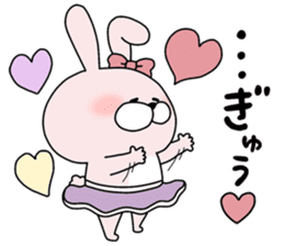 Lover rabbits for girl friend. sticker #14079232