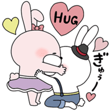 Lover rabbits for girl friend. sticker #14079233