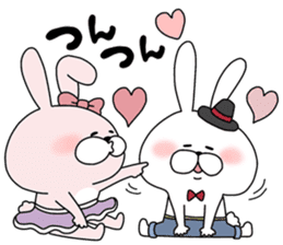 Lover rabbits for girl friend. sticker #14079236