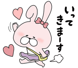 Lover rabbits for girl friend. sticker #14079247
