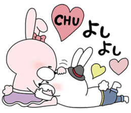 Lover rabbits for girl friend. sticker #14079251