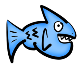 8 Graffiti Fish sticker #14079502