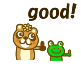 Winter and spring raccoon dog sticker #14079799