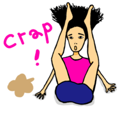 mole on the left eye part III sticker #14080169