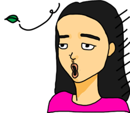 mole on the left eye part III sticker #14080174