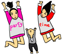 mole on the left eye part III sticker #14080193