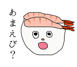 sushi sticker in japanese sticker #14080384