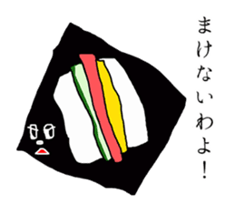 sushi sticker in japanese sticker #14080398