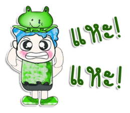 Mr. Hikaru and frog. ^_^ sticker #14081204