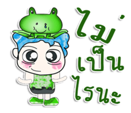 Mr. Hikaru and frog. ^_^ sticker #14081220