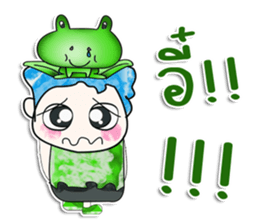Mr. Hikaru and frog. ^_^ sticker #14081236