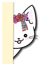 Winter of the happy cat sticker #14081958