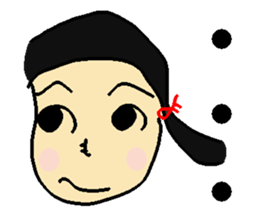 Henohenomohe Women sticker #14082214