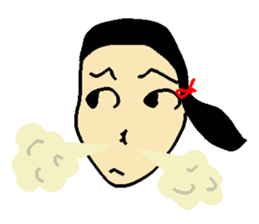 Henohenomohe Women sticker #14082216