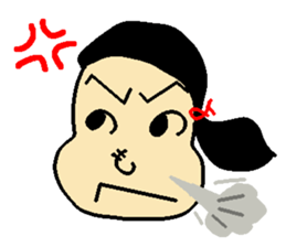 Henohenomohe Women sticker #14082217