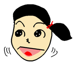 Henohenomohe Women sticker #14082218