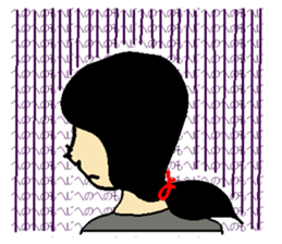 Henohenomohe Women sticker #14082222