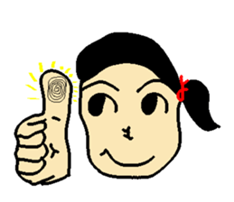 Henohenomohe Women sticker #14082226