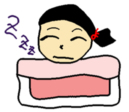 Henohenomohe Women sticker #14082228