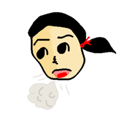 Henohenomohe Women sticker #14082230