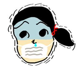 Henohenomohe Women sticker #14082233