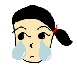 Henohenomohe Women sticker #14082234