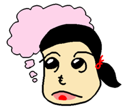 Henohenomohe Women sticker #14082235