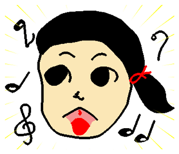 Henohenomohe Women sticker #14082236