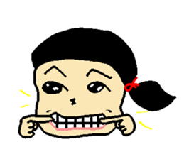 Henohenomohe Women sticker #14082237