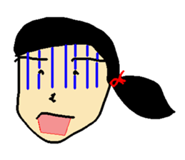 Henohenomohe Women sticker #14082239