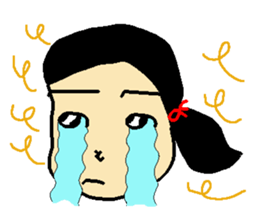 Henohenomohe Women sticker #14082240