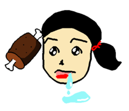 Henohenomohe Women sticker #14082242