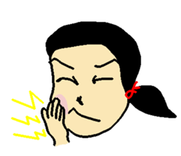 Henohenomohe Women sticker #14082243