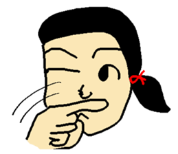 Henohenomohe Women sticker #14082244