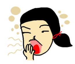 Henohenomohe Women sticker #14082247