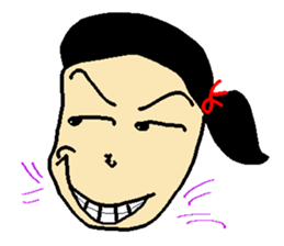 Henohenomohe Women sticker #14082252