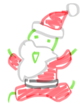 broad bean Christmas version sticker #14082592